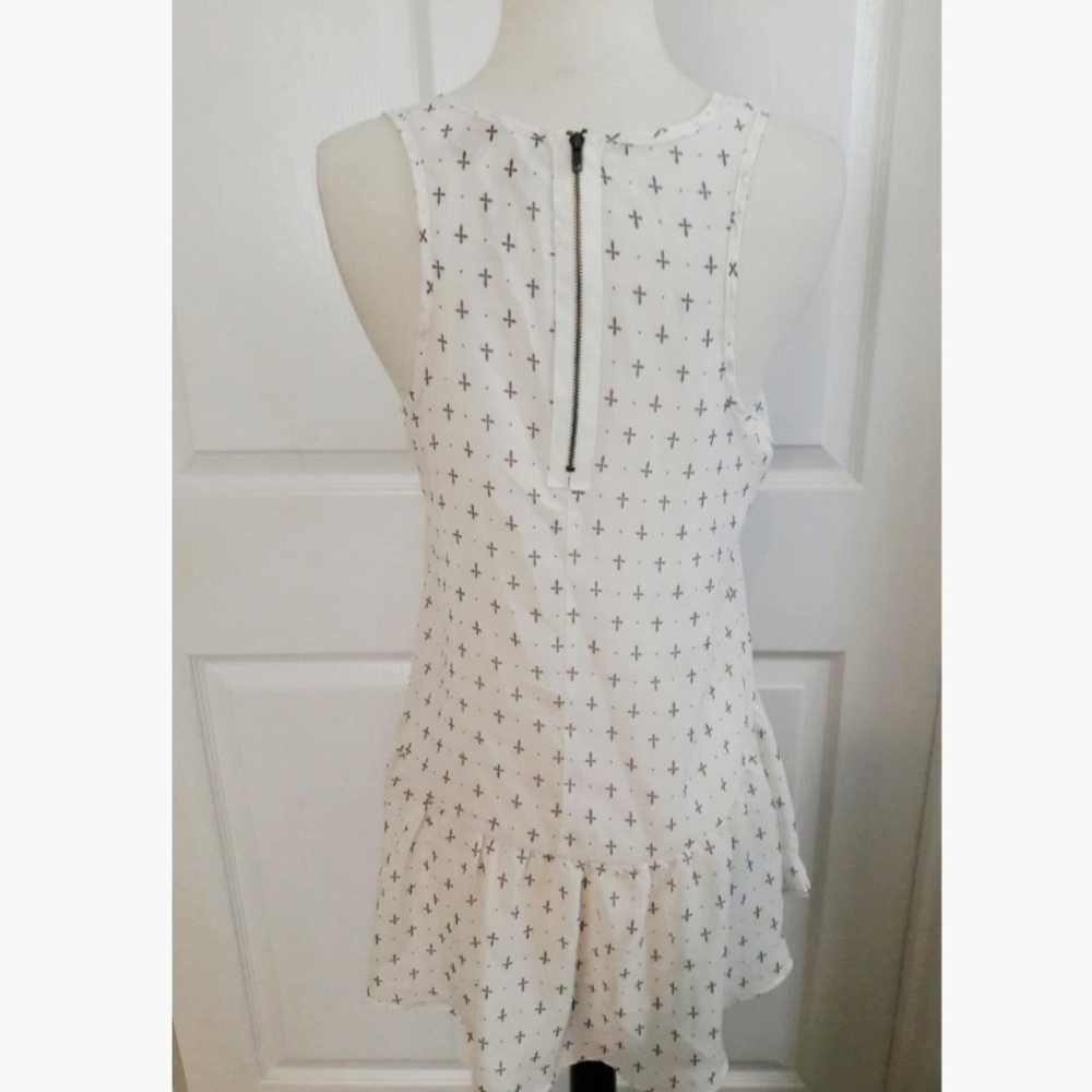 NWT Eyeshadow S Y2K Cover-up SHEER Tank Fairygoth BABYDOLL HI-LO FEMME FLOWY - Picture 3 of 15
